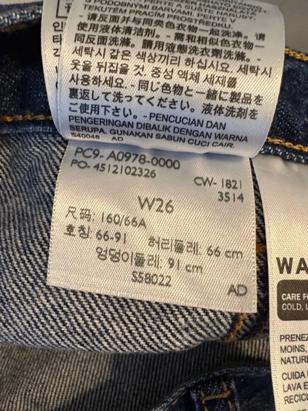 Levi’s A-Line Button Up Denim Mini Skirt 26 - Picture 9 of 9